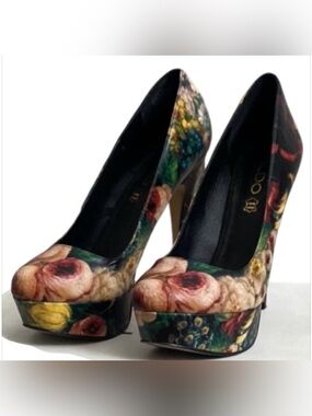 ALDO "Prue" Floral Platform Pumps 6